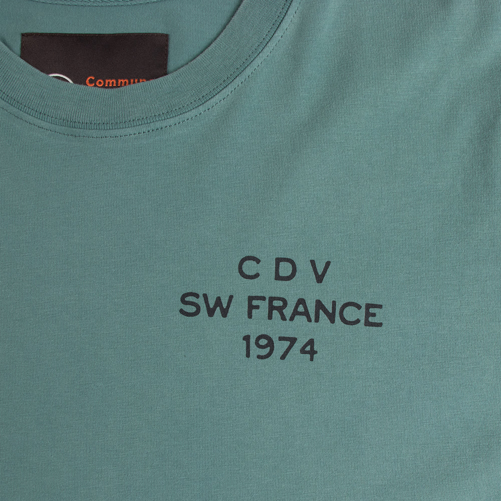 Commune Des Vagues Le Chat Mens Tee, North Atlantic, view 4