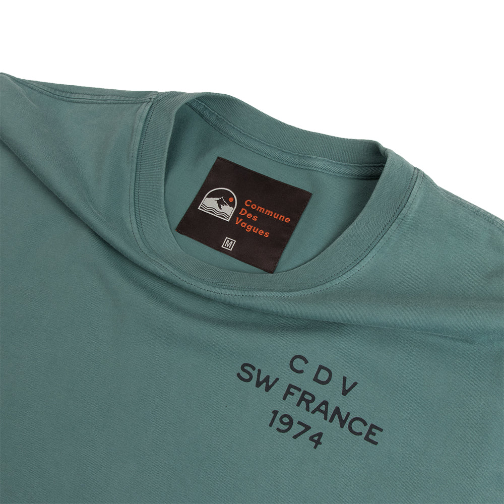 Commune Des Vagues Le Chat Mens Tee, North Atlantic, view 3