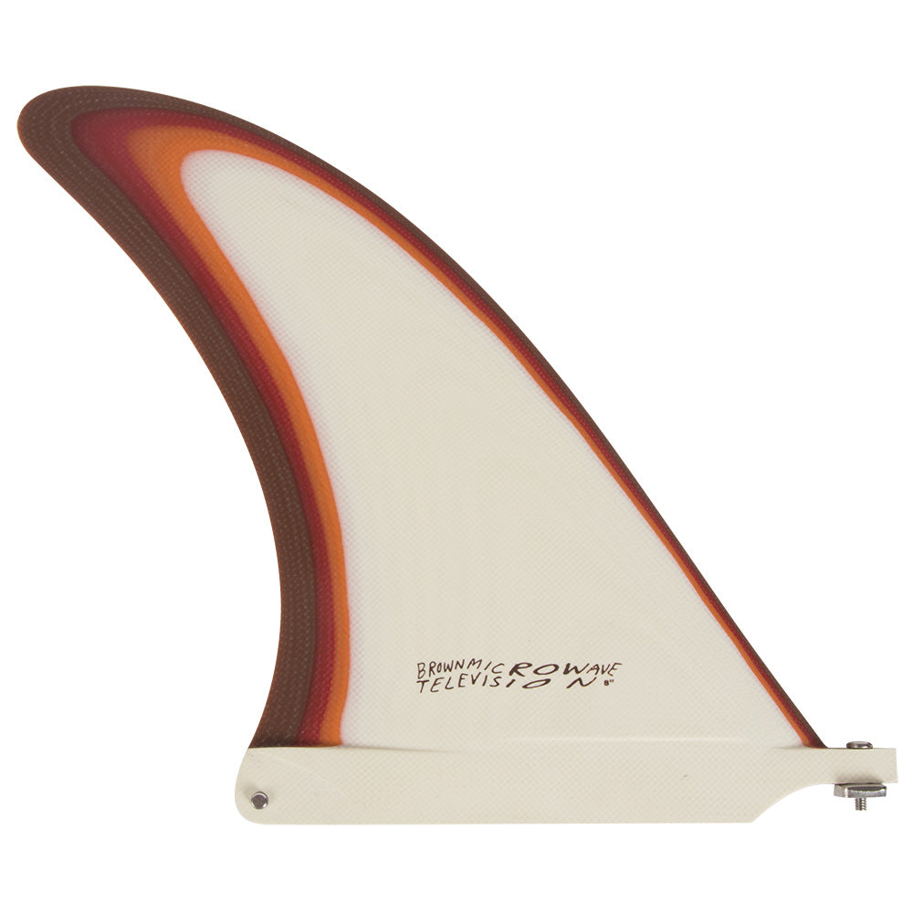 Captain Fin x Alex Knost BMT Bonzer 8" Surfboard Fin, Cream/brown, view 2
