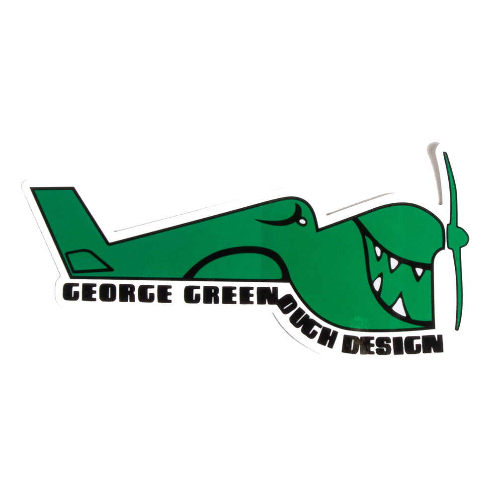 Greenough Designs Classic Sticker, Red, view 3