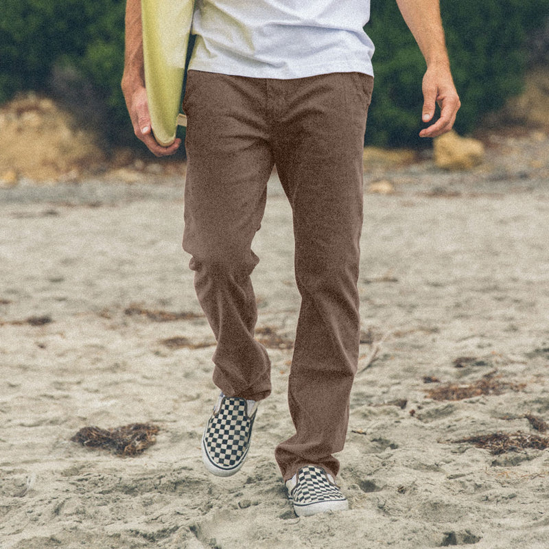 Thalia Surf Chino Mens Pants, SHITAKE