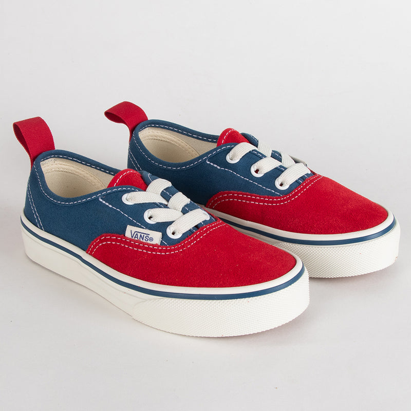 Vans Authentic Elastic Lace Kids Shoes, Primary Racing Red