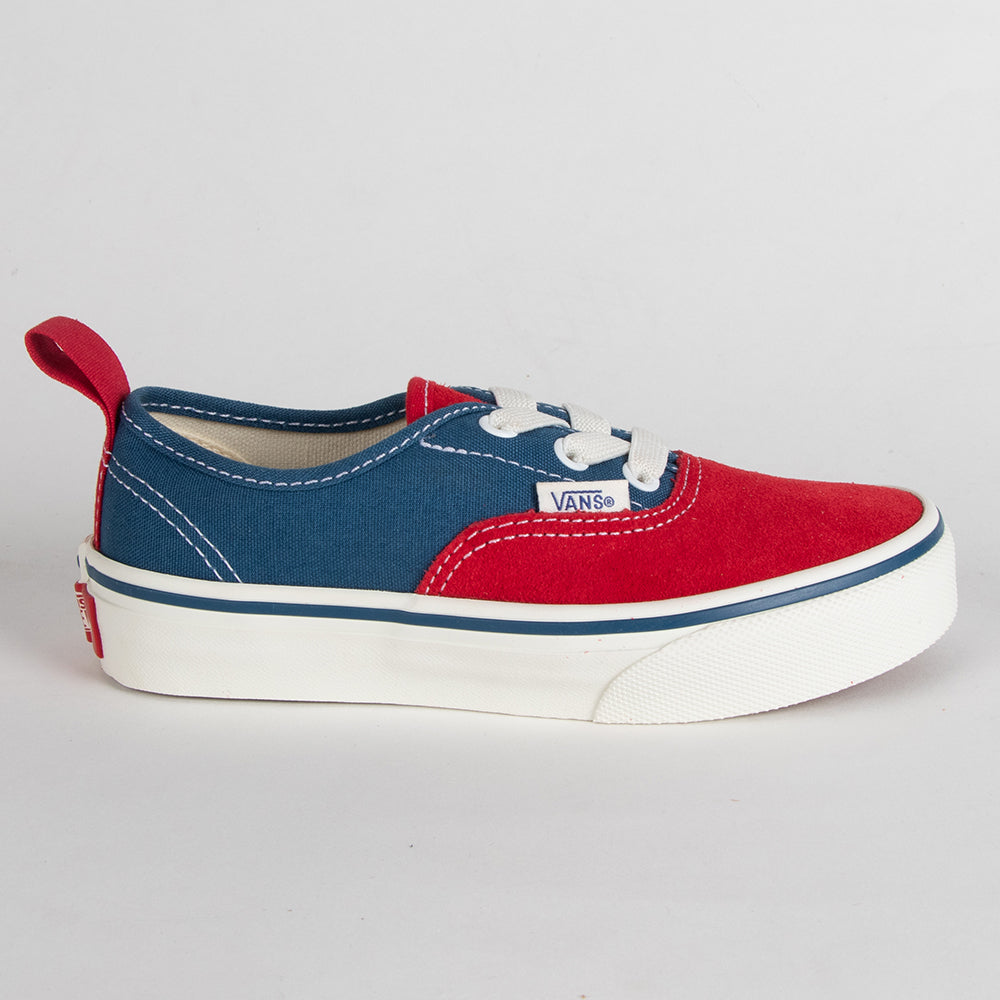 Vans Authentic Elastic Lace Kids Shoes, Primary Racing Red, view 2