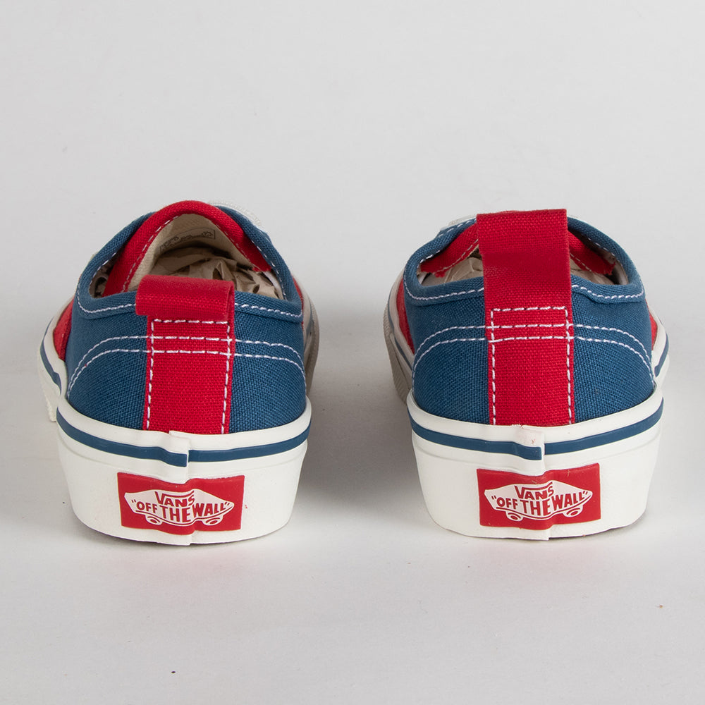 Vans Authentic Elastic Lace Kids Shoes, Primary Racing Red, view 4