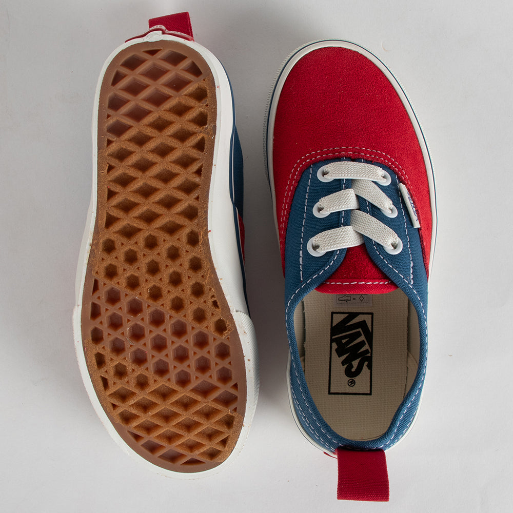 Vans Authentic Elastic Lace Kids Shoes, Primary Racing Red, view 3