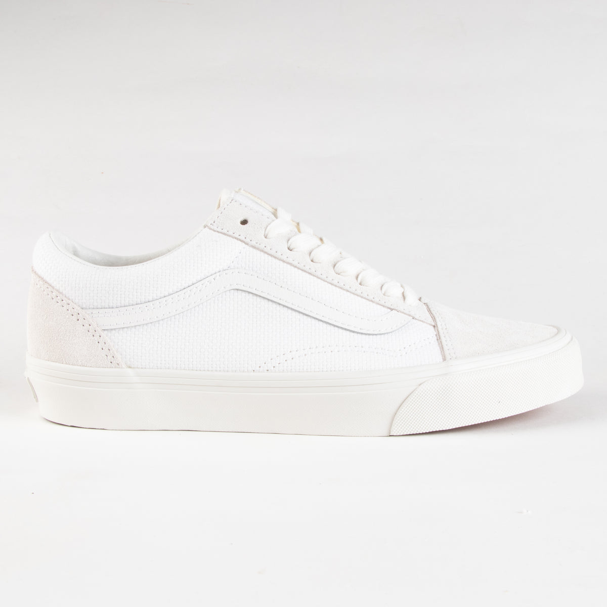 Vans Old Skool Mens Shoes, (woven) White, view 2