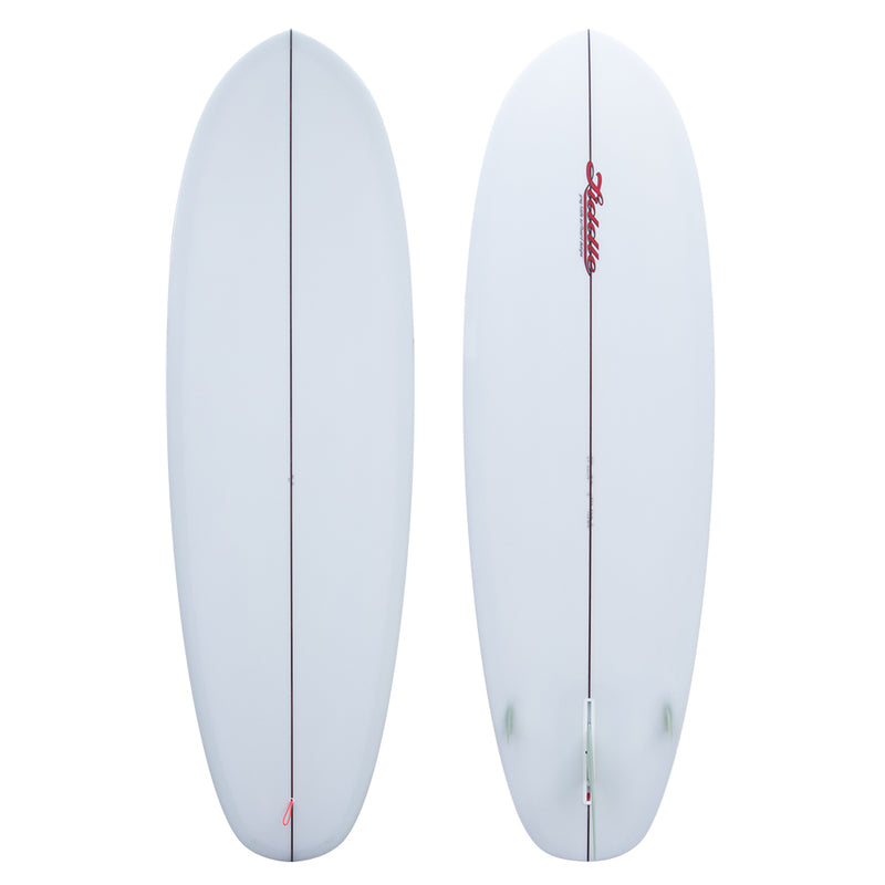 Liddle 6'4" Burrito Surfboard, Clear
