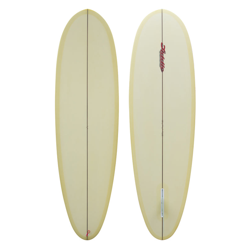 Liddle 6'8" Death Machine Surfboard, Yellow
