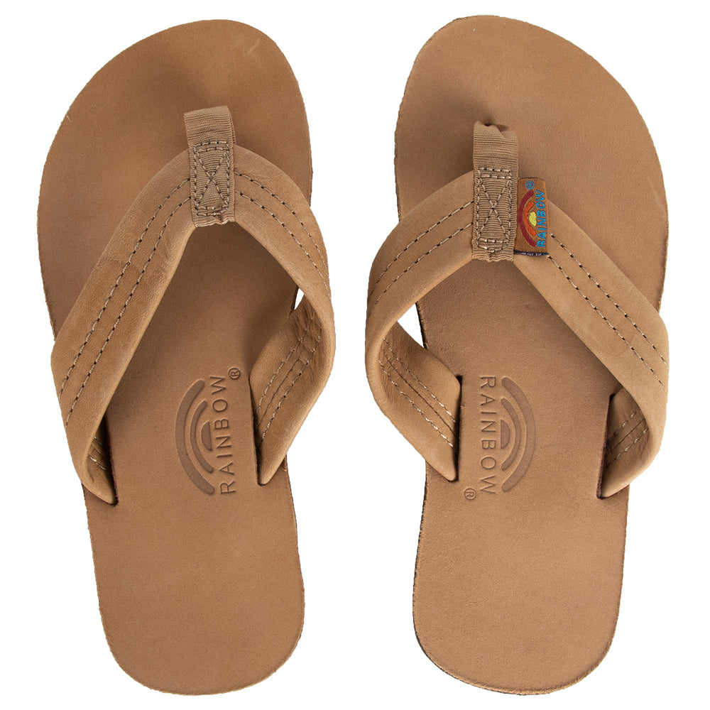 Rainbow Sandals Single Layer Kids Sandals, SIERRA BROWN, view 2