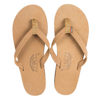 Rainbow Sandals Single Layer Narrow Strap Womens Sandals, SIERRA BROWN