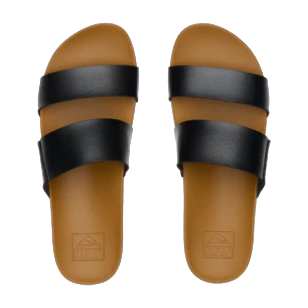 Reef Cushion Vista Womens Sandals, BLACK/NATURAL