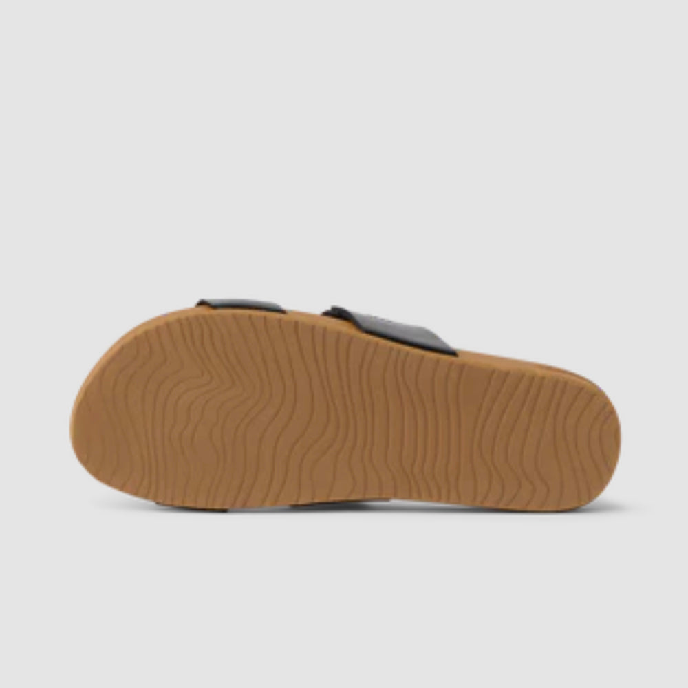 Reef Cushion Vista Womens Sandals, BLACK/NATURAL, view 3