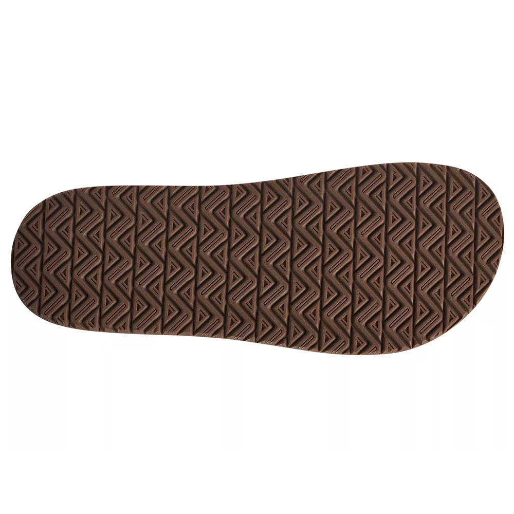 Reef Raglan Mens Sandals, Black/Gum, view 3