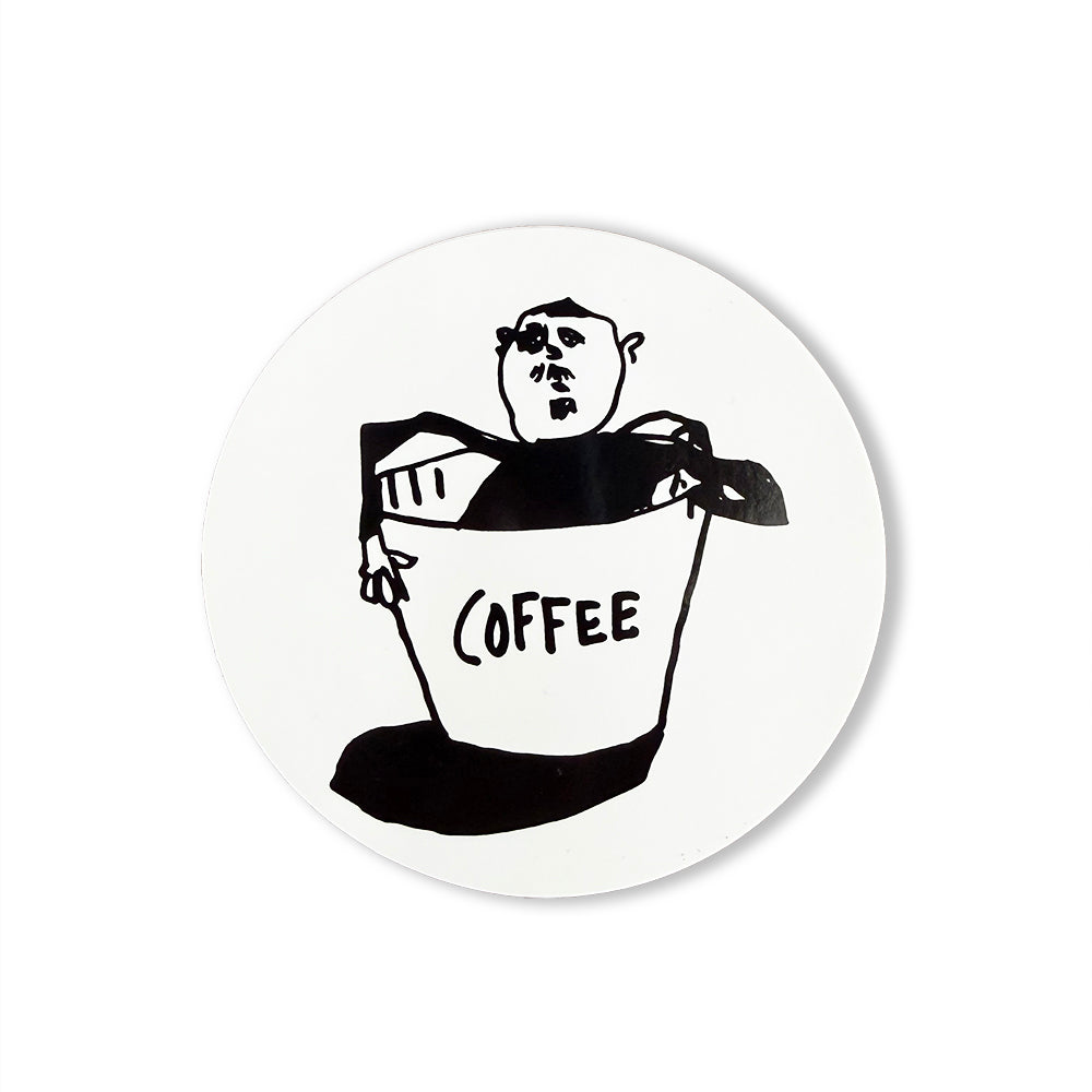 The ThursdayMan by Russ Pope Coffee Sticker