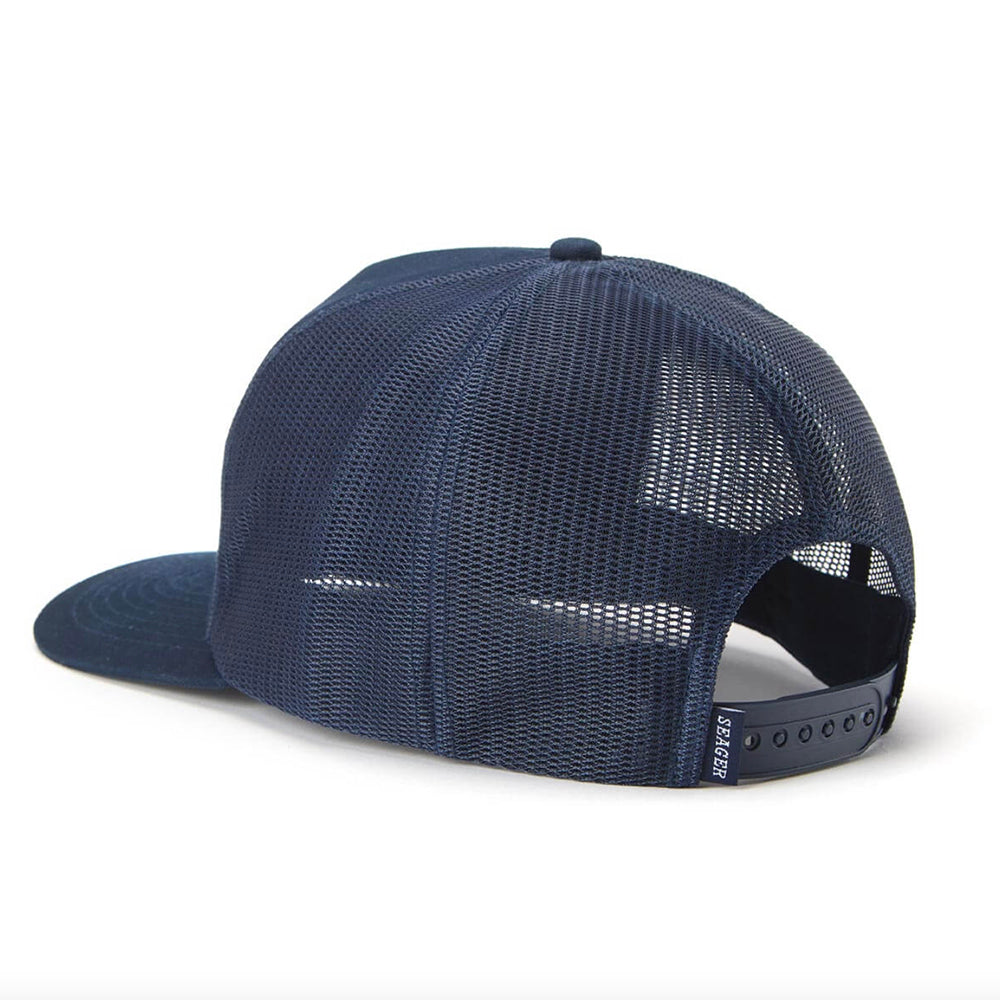 Seager Wingspan Trucker Snapback Hat, Navy, view 2