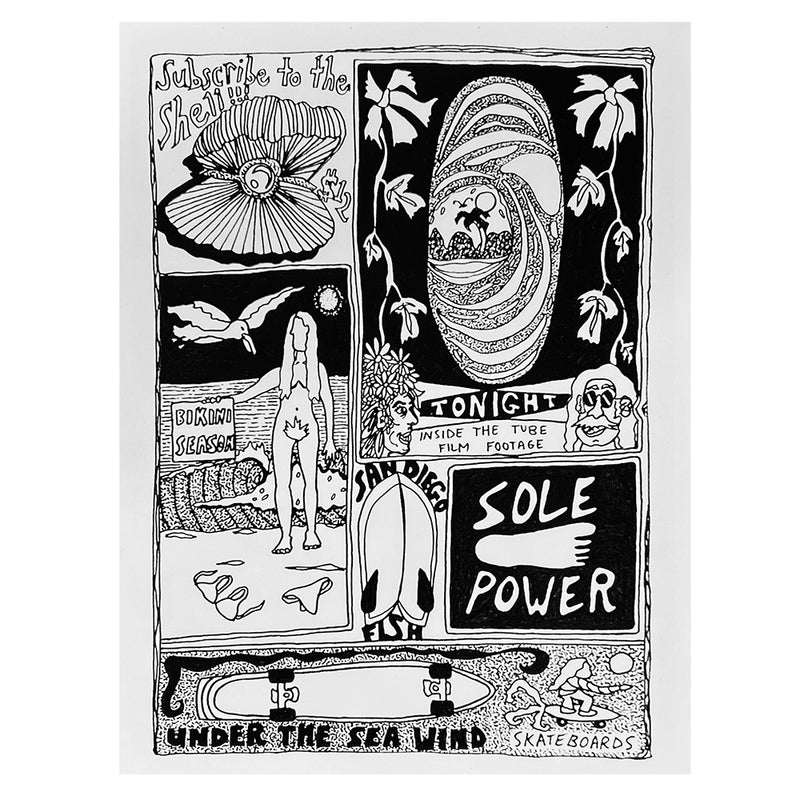 Smell the Flowers Arts 'Subscribe to the Shell' Print