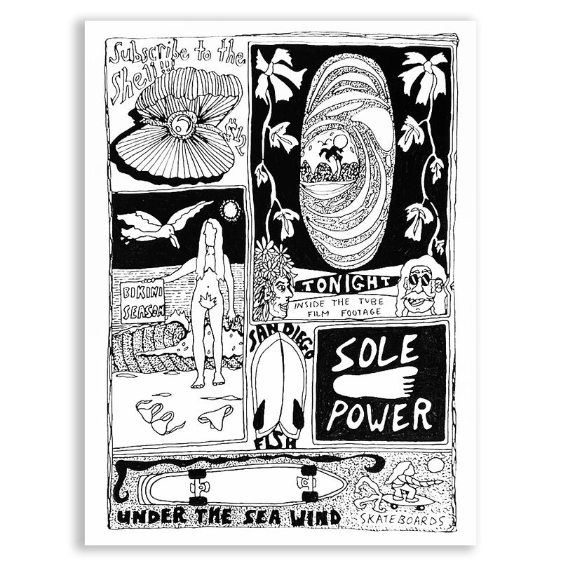 Smell the Flowers Arts 'Subscribe to the Shell' Print