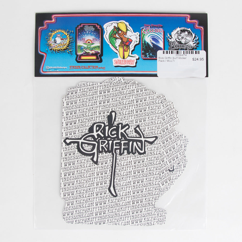 Rick Griffin Surf 5- Assorted Pack Sticker