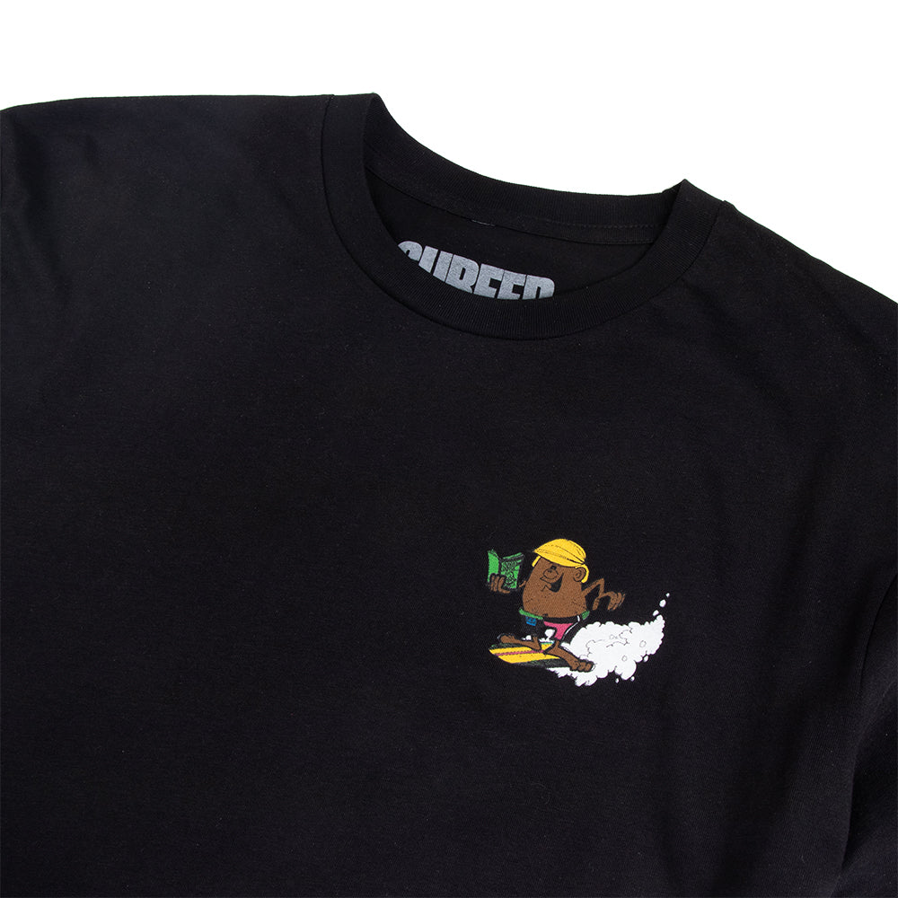 Surfer Magazine Toon Mens Classic Tee, Black, view 5