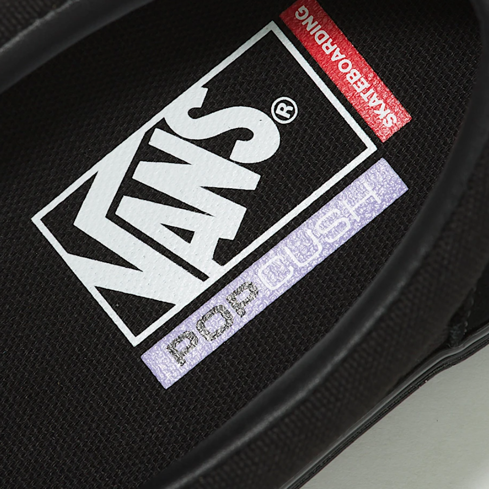 Vans Skate Slip-On Mens Shoes, BLACK/BLACK, view 4