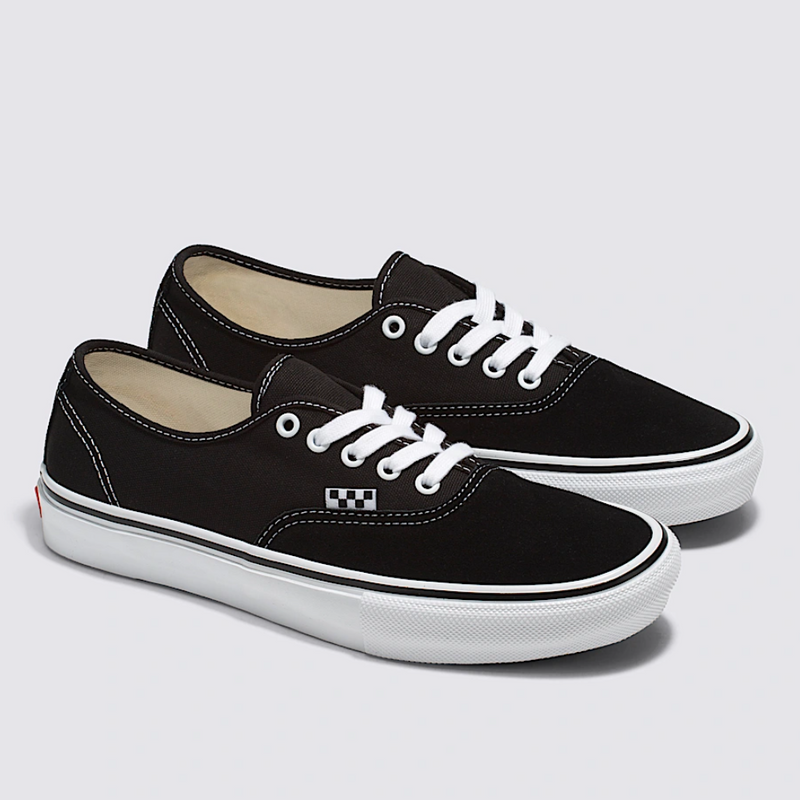 Vans Skate Authentic Mens Shoes, BLACK/WHITE