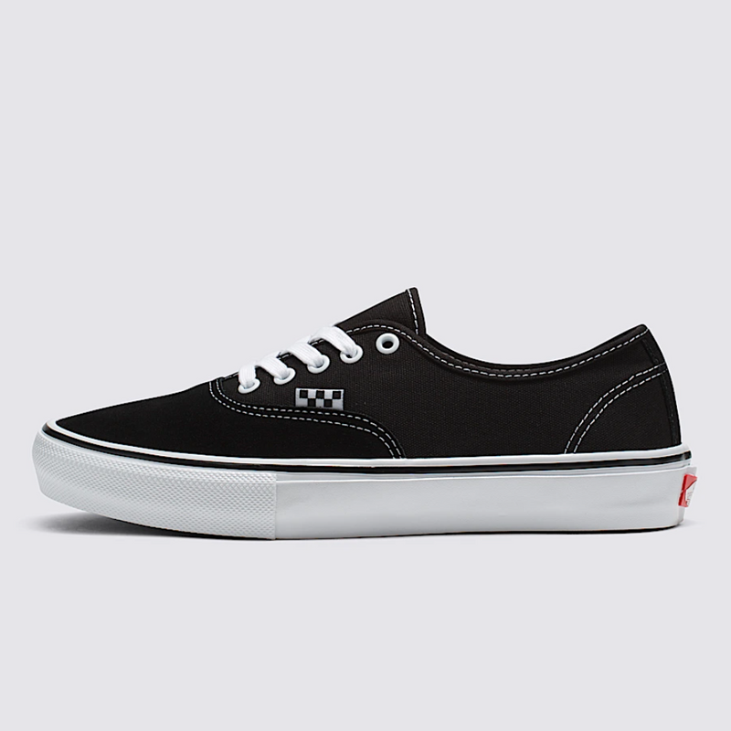 Vans Skate Authentic Mens Shoes, BLACK/WHITE