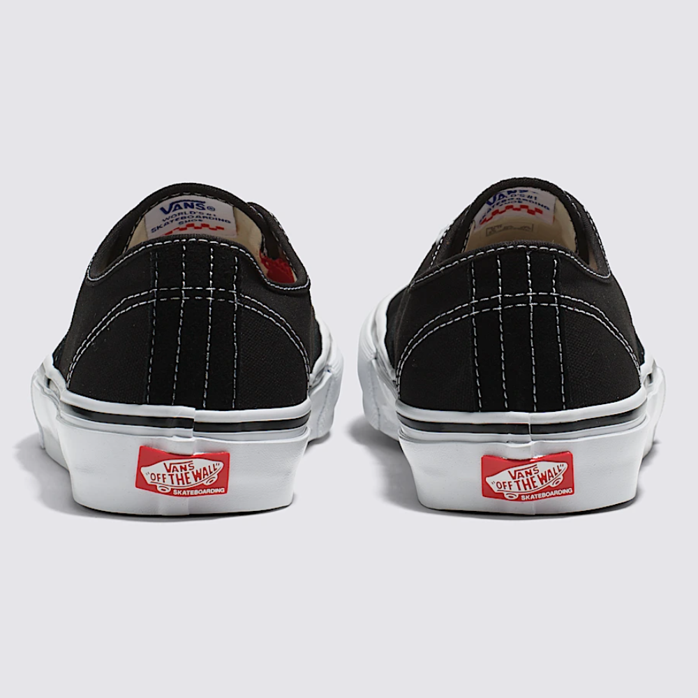 Vans Skate Authentic Mens Shoes, BLACK/WHITE, view 2