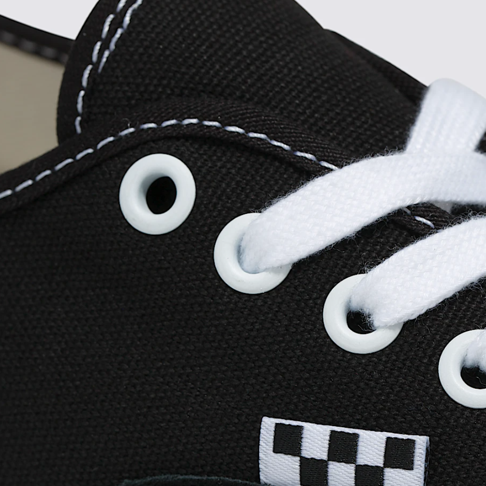 Vans Skate Authentic Mens Shoes, BLACK/WHITE, view 4