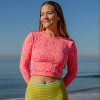 Seea Palomar Crop Top Rashguard Womens Swimwear