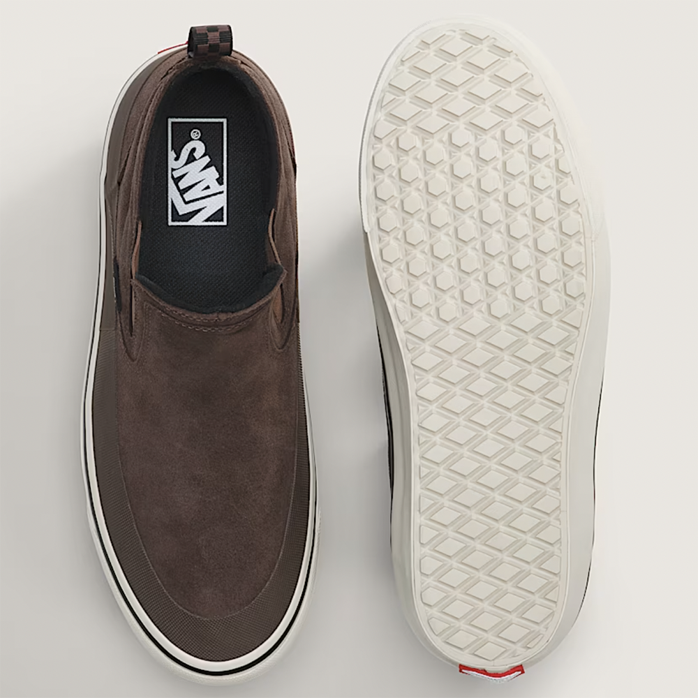 Vans Mid-Slip Insulated Mens Shoes, Brown, view 4