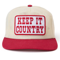 Seager Keep It Country Mesh Trucker Hat