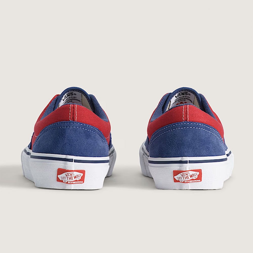 Vans Skate Era Mens Shoes, Blue/Red, view 4