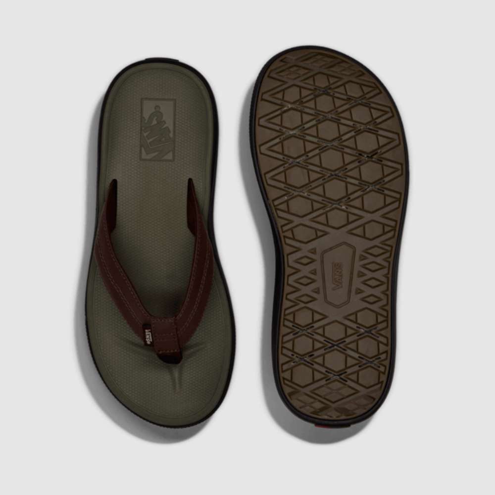 Vans Seabrook Mens Sandals, Demitasse/Grape Leaf, view 2
