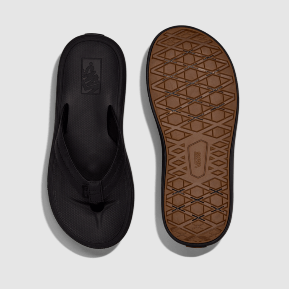 Vans Seabrook Mens Sandals, Blackout, view 2