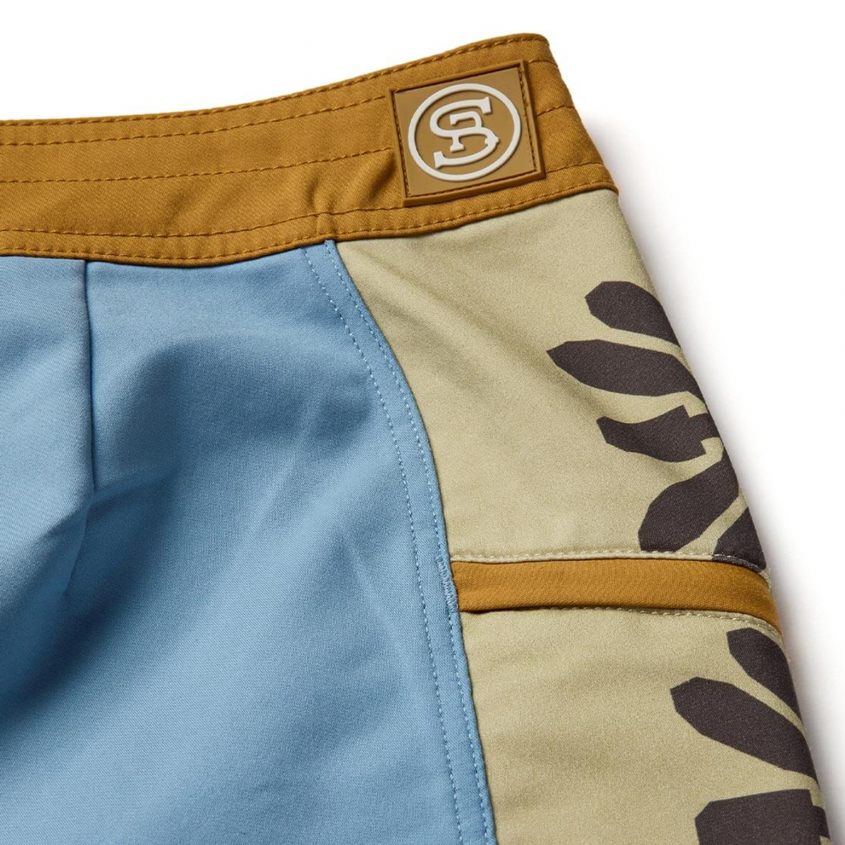 Seager Capo Panel Mens Boardshorts, Faded Denim, view 4