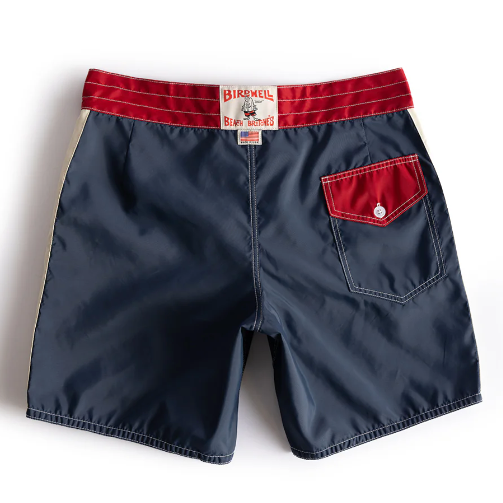 Birdwell 300 legend Mens Boardshort, Navy/Red/Bone, view 2