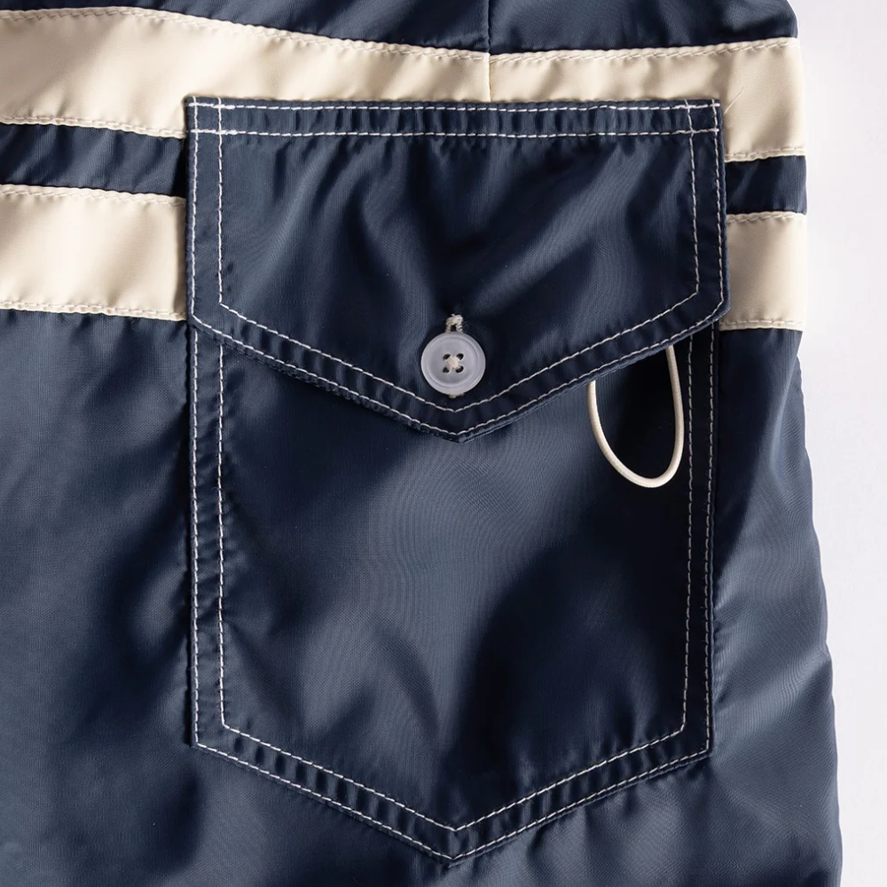 Birdwell 300 Comp Stripe Mens Boardshort, Navy/Bone, view 5