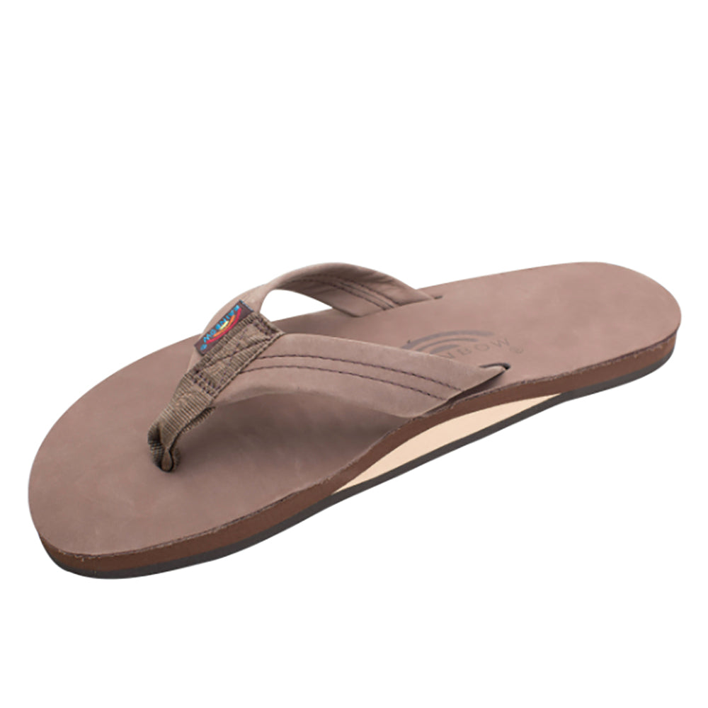 Rainbow Sandals Single Layer Mens Sandals, ESPRESSO, view 2