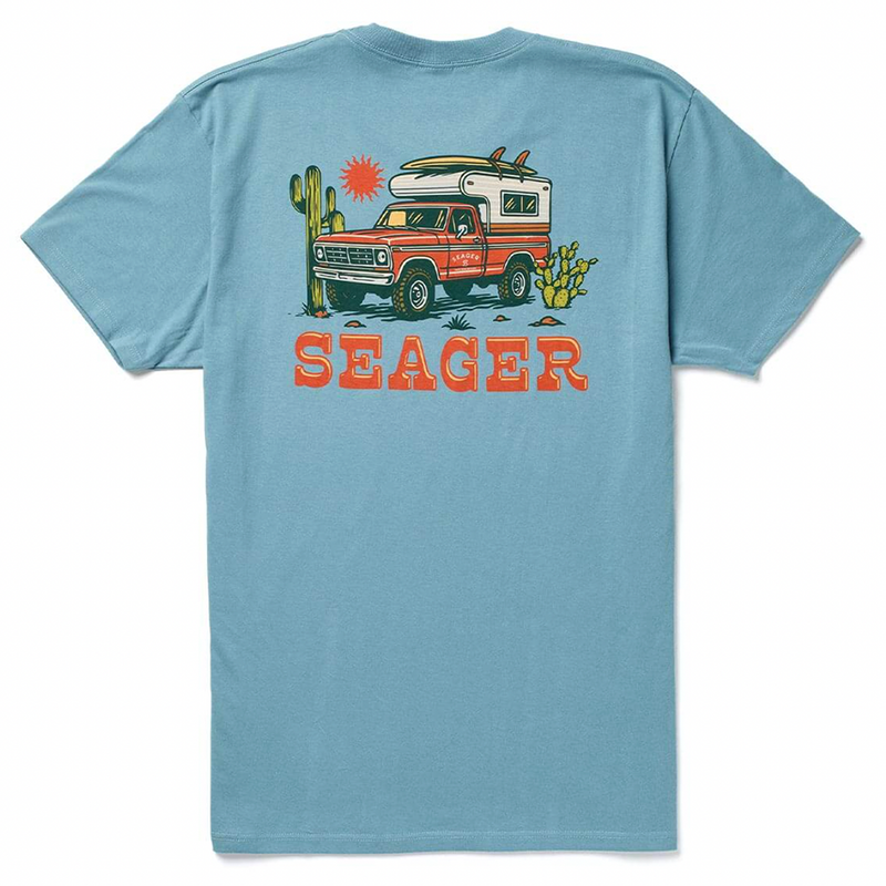 Seager Baja Mens Tee, Ocean Breeze