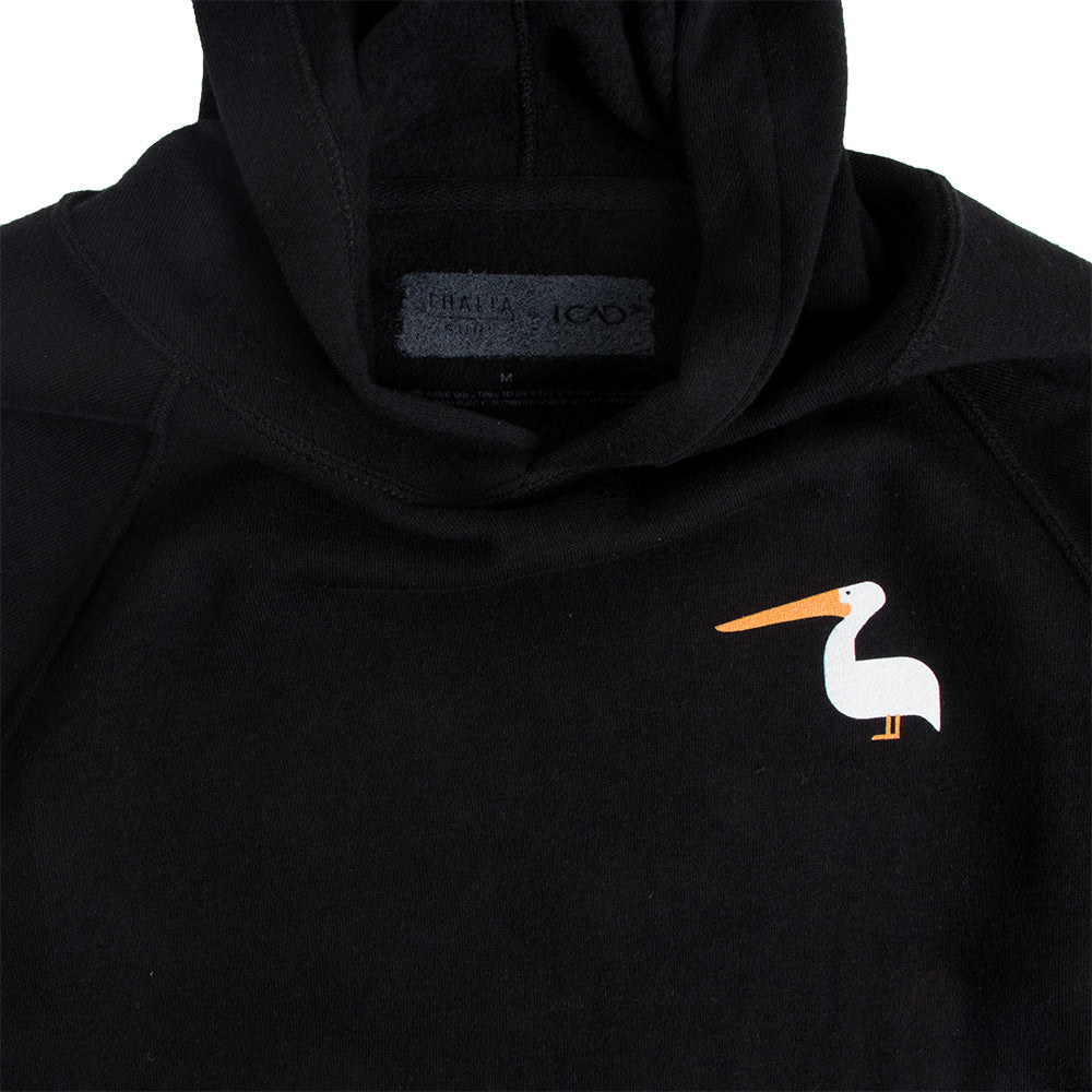 Thalia Surf Keep Laguna Weird Pullover Kids Fleece, Black, view 4