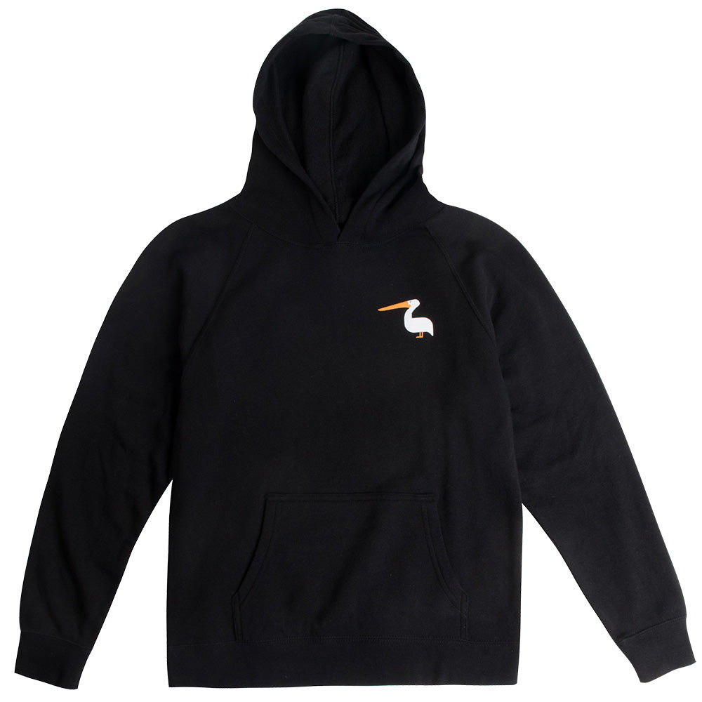 Thalia Surf Keep Laguna Weird Pullover Kids Fleece, Black, view 2