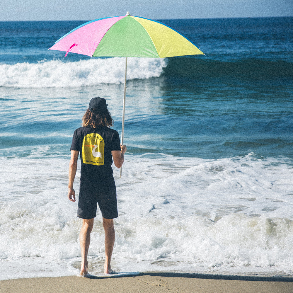 Thalia Surf x LCAD Keep Laguna Weird Mens Tee, Black, view 3