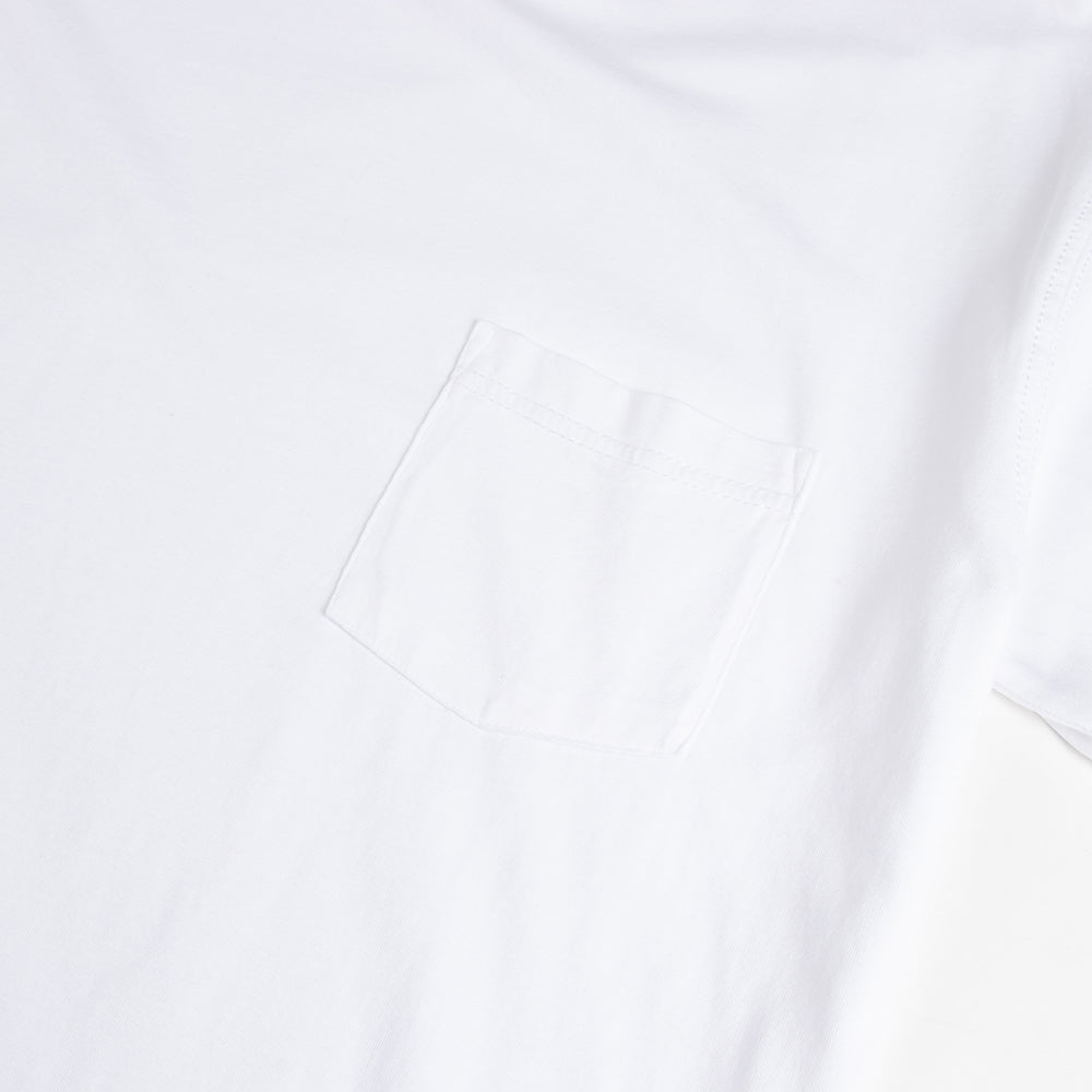 Thalia Surf Premium Vintage Washed Pocket Mens Tee, White, view 3