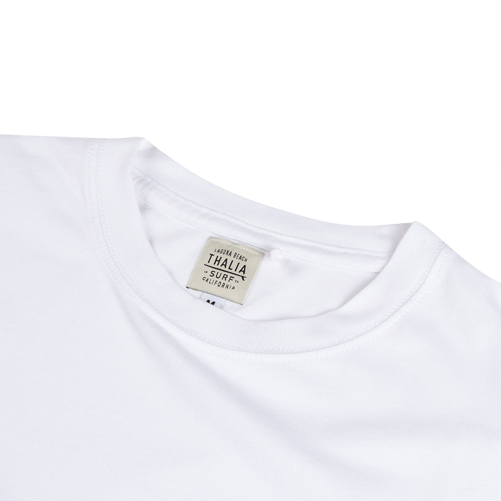 Thalia Surf Premium Vintage Washed Pocket Mens Tee, White, view 4