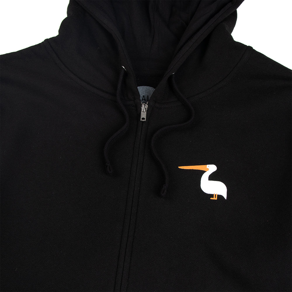 Thalia Surf Keep Laguna Weird Zip Up Mens Fleece, Black, view 3
