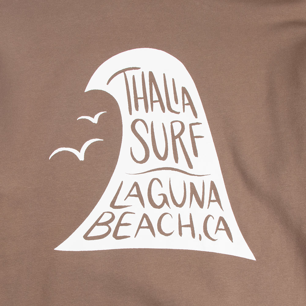 Thalia Surf Bird Barrel Pullover Hood Mens Fleece, Pigment Clay, view 5
