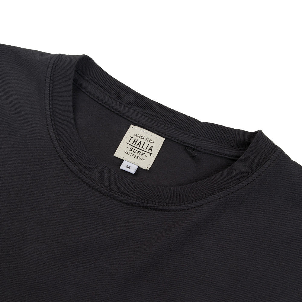 Thalia Surf Premium Vintage Washed Pocket Mens Tee, Pirate Black, view 2