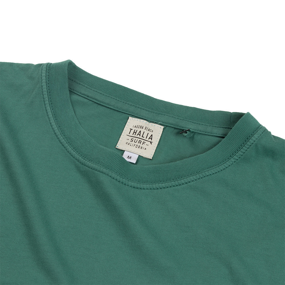 Thalia Surf Premium Vintage Washed Pocket Mens Tee, Jade, view 2