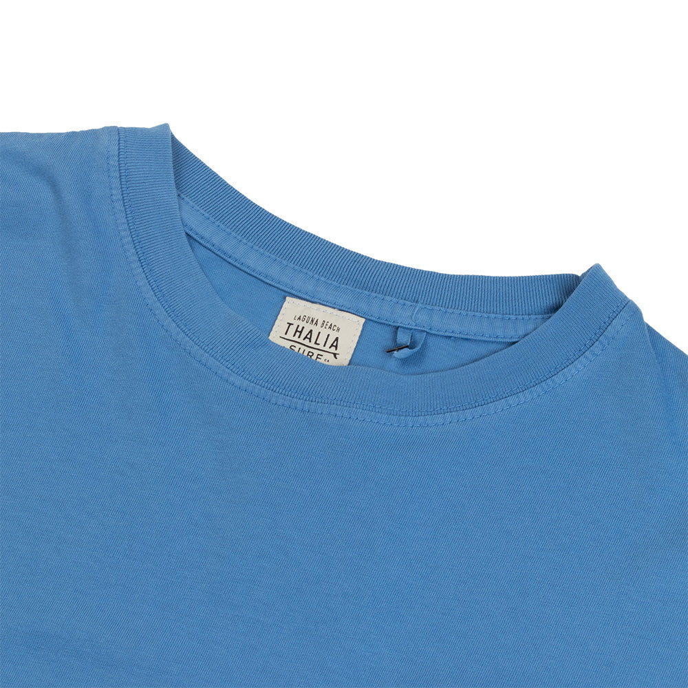 Thalia Surf Premium Vintage Washed Pocket Mens Tee, Regatta Blue, view 2