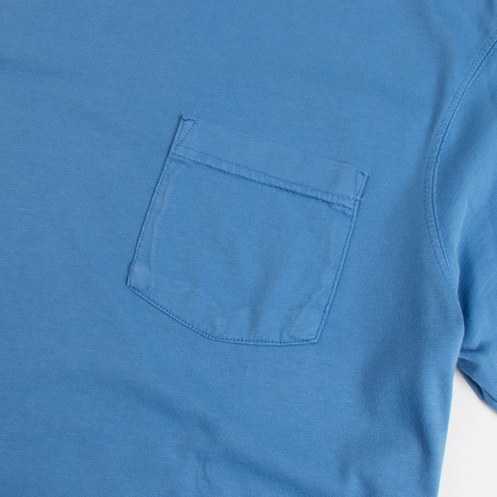 Thalia Surf Premium Vintage Washed Pocket Mens Tee, Regatta Blue, view 3
